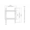 Multibrackets M Universal HD Portrait seinakinnitus 60-tolliste kuni 100-tolliste ekraanide jaoks, VESA 200x200–400x600, koormus 100 kg, must