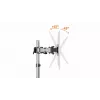 Monitorikinnitus Durable 509523 27-tolline seinale hõbedane klamber 8 kg