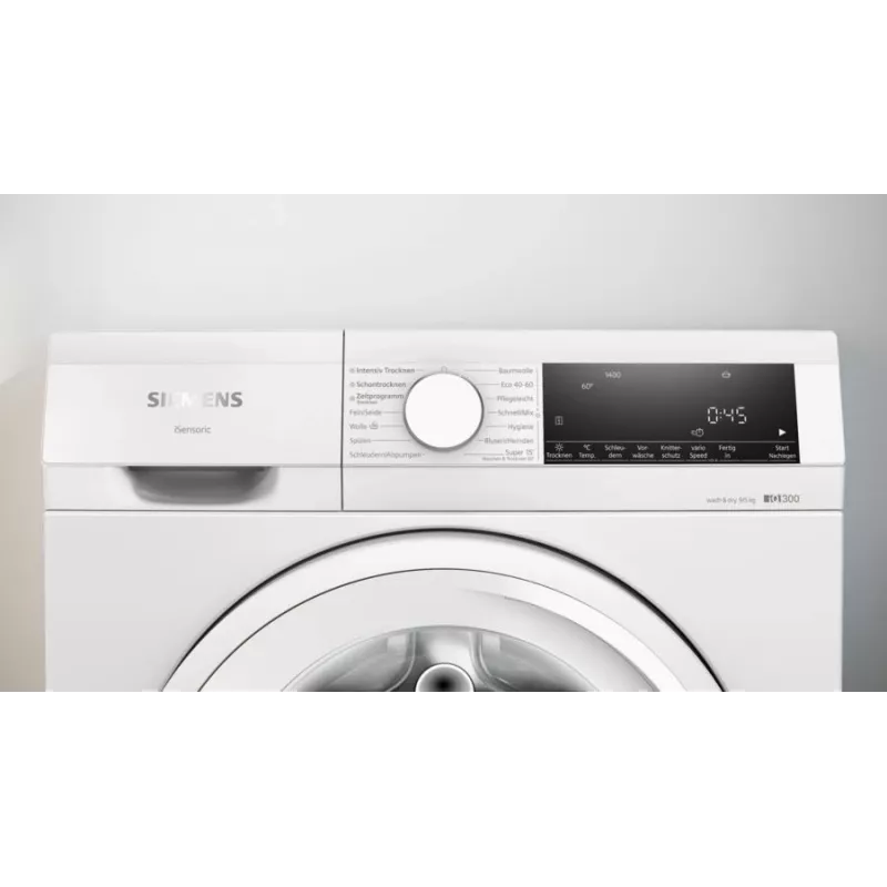 Siemens iQ300 WN34A141 pesumasin-kuivati Eraldiseisev Eestlaetav Valge