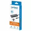 Manhattan USB-C dokk/jaotur, pordid (x7): USB-A (x7), 5 Gbps (USB 3.2 Gen1 ehk USB 3.0), välist toiteallikat pole vaja, universaalne kõigile seadmetele, kaabel 15cm, SuperSpeed USB, must, kolmeaastane garantii