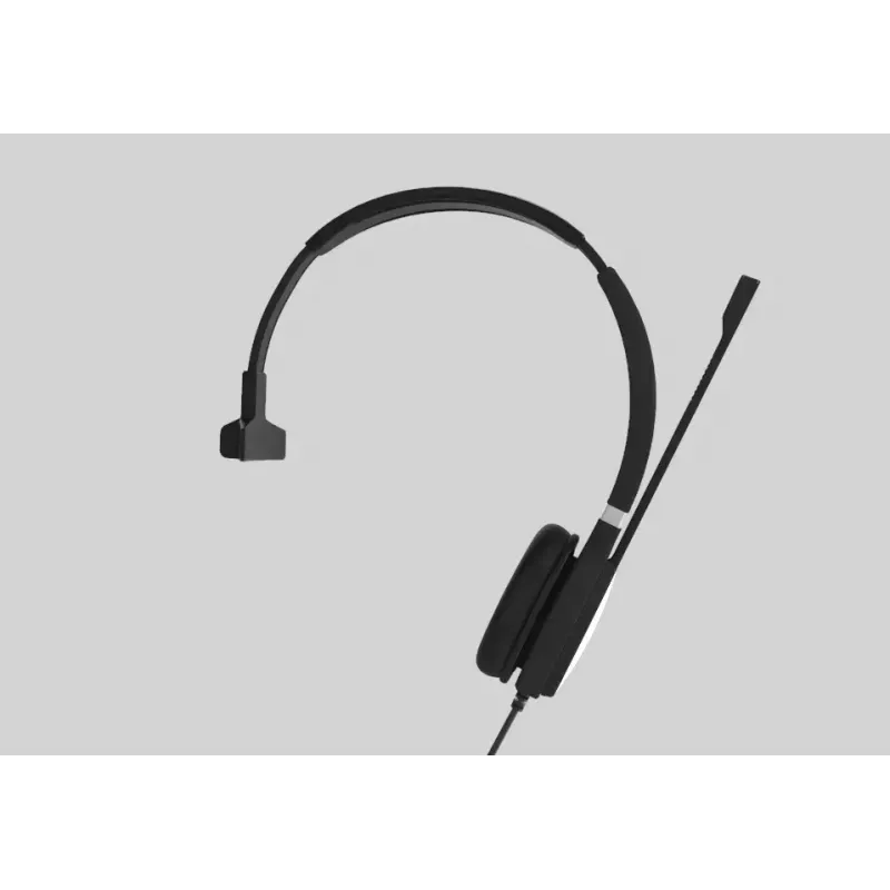 Yealink UH36 Mono Peakomplekt Juhtmega Peakomplekt Peakomplekti sang Kontor/Kõnekeskus USB Type-A Must, Hõbedane