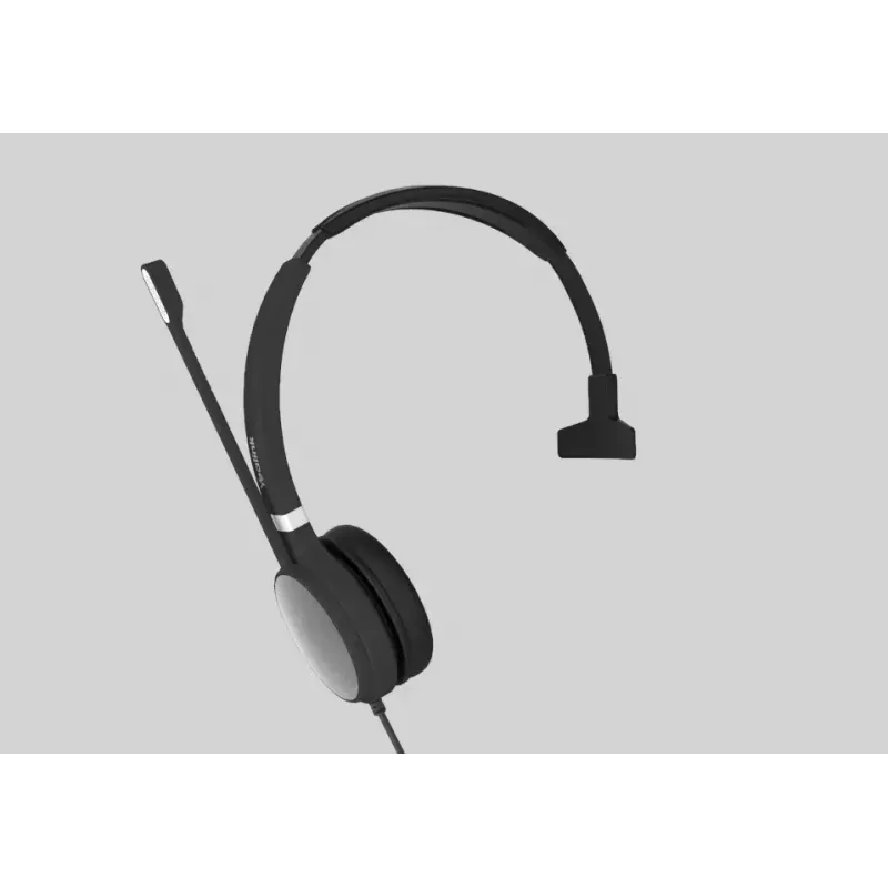 Yealink UH36 Mono Peakomplekt Juhtmega Peakomplekt Peakomplekti sang Kontor/Kõnekeskus USB Type-A Must, Hõbedane
