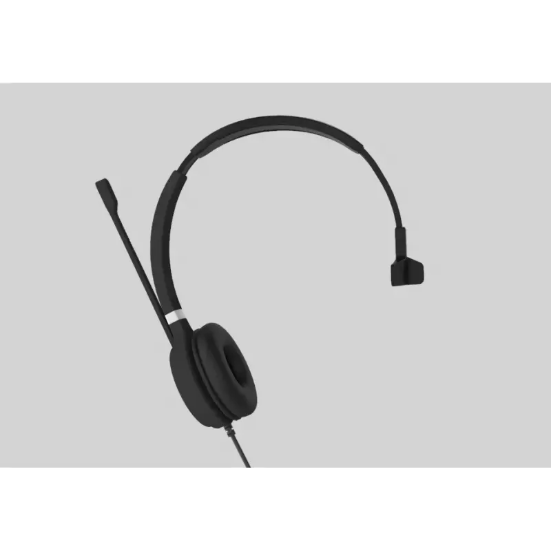 Yealink UH36 Mono Peakomplekt Juhtmega Peakomplekt Peakomplekti sang Kontor/Kõnekeskus USB Type-A Must, Hõbedane