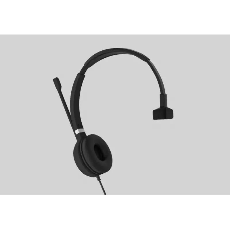Yealink UH36 Mono Peakomplekt Juhtmega Peakomplekt Peakomplekti sang Kontor/Kõnekeskus USB Type-A Must, Hõbedane