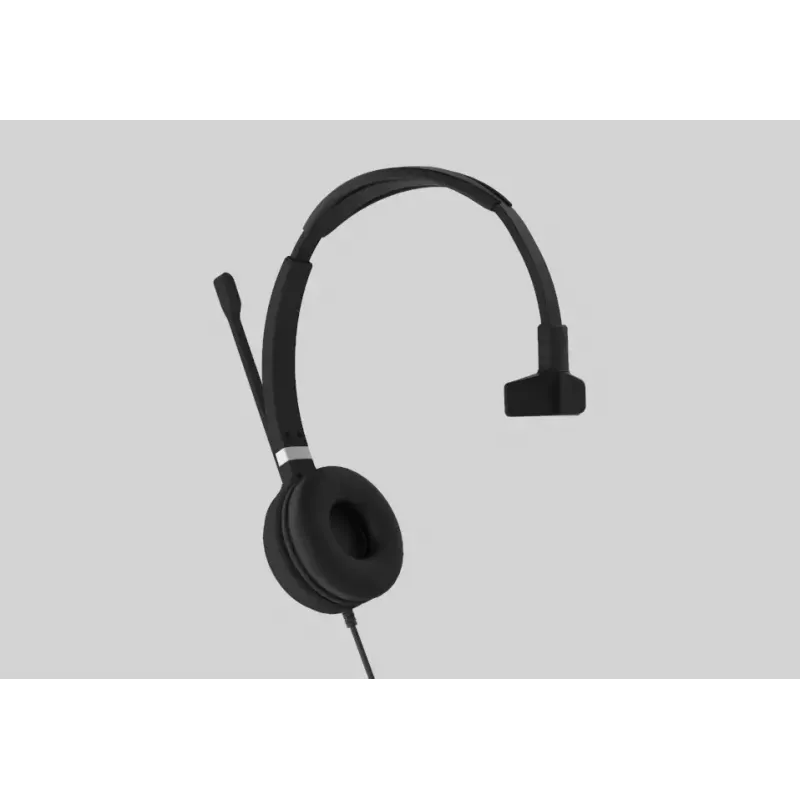 Yealink UH36 Mono Peakomplekt Juhtmega Peakomplekt Peakomplekti sang Kontor/Kõnekeskus USB Type-A Must, Hõbedane