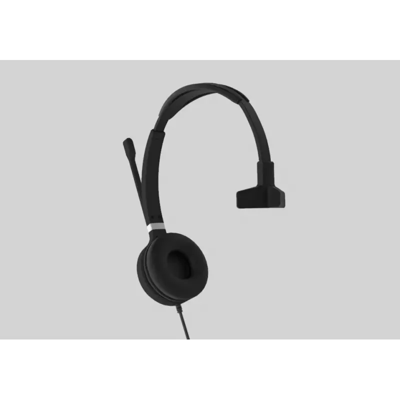 Yealink UH36 Mono Peakomplekt Juhtmega Peakomplekt Peakomplekti sang Kontor/Kõnekeskus USB Type-A Must, Hõbedane