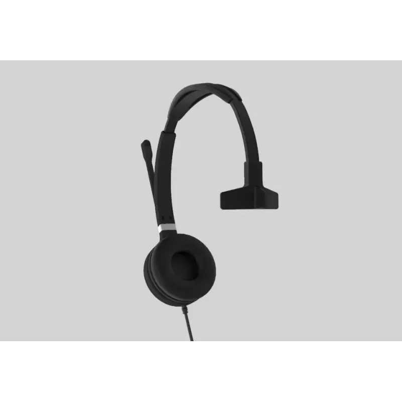 Yealink UH36 Mono Peakomplekt Juhtmega Peakomplekt Peakomplekti sang Kontor/Kõnekeskus USB Type-A Must, Hõbedane
