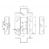 Multibrackets M Universal Projector Ceiling mount 600-1000 with Fine tune