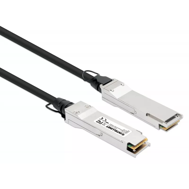 Intellinet 2m 40G QSFP+ Passive Direct Attach Copper Twinax kaabel 30AWG MSA QSFP-H40G-CU2M Ühilduv