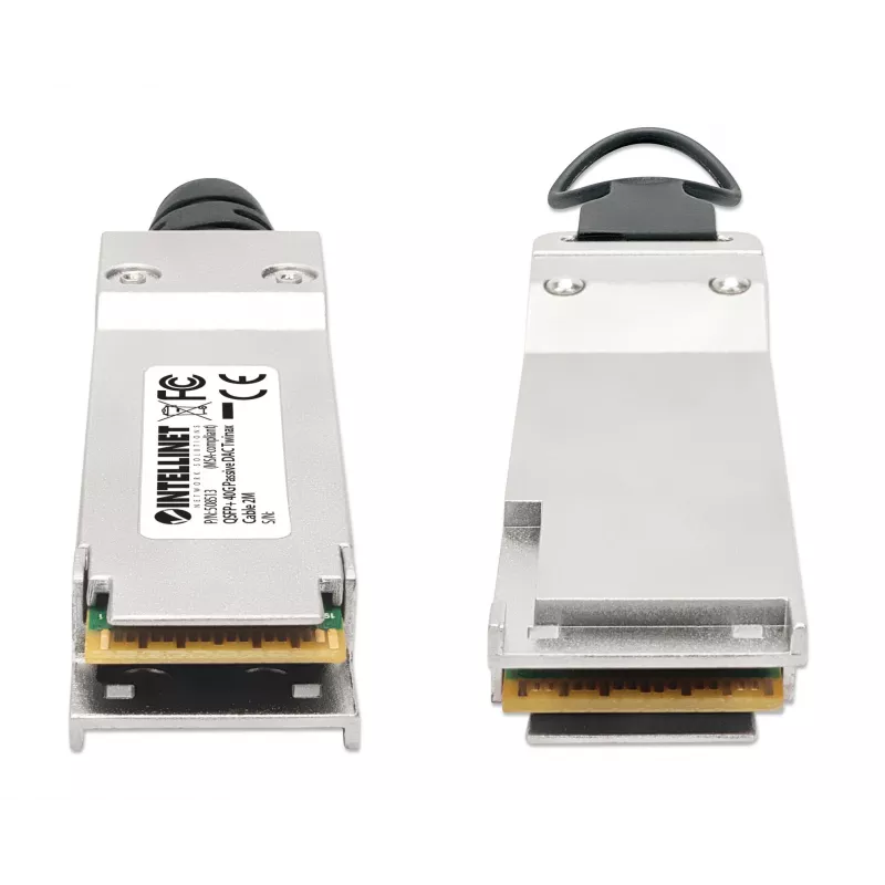 Intellinet 2m 40G QSFP+ Passive Direct Attach Copper Twinax kaabel 30AWG MSA QSFP-H40G-CU2M Ühilduv