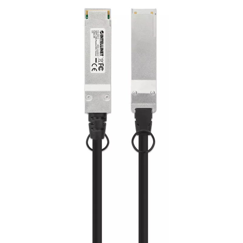Intellinet 2m 40G QSFP+ Passive Direct Attach Copper Twinax kaabel 30AWG MSA QSFP-H40G-CU2M Ühilduv