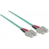 Intellinet kiudoptiline patch-kaabel, OM3, SC/SC, 1m, Aqua, Duplex, Multimode, 50/125 µm, LSZH, Fiiber, eluaegne garantii