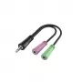 Hama 00200352 helikaabel 0,15 m 3,5 mm 2 x 3,5 mm Must