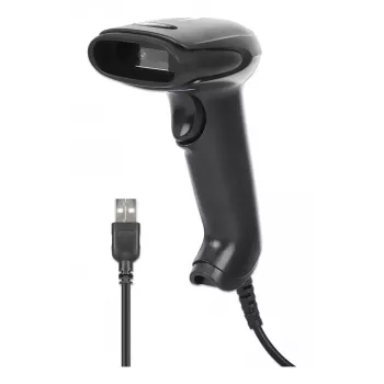 Manhattan Contact CCD käsivöötkoodiskanner, USB, 60 mm skaneerimislaius, kaabel 152 cm, max ümbritsev valgus 5000 luksi (päikesevalgus), must, kolmeaastane garantii