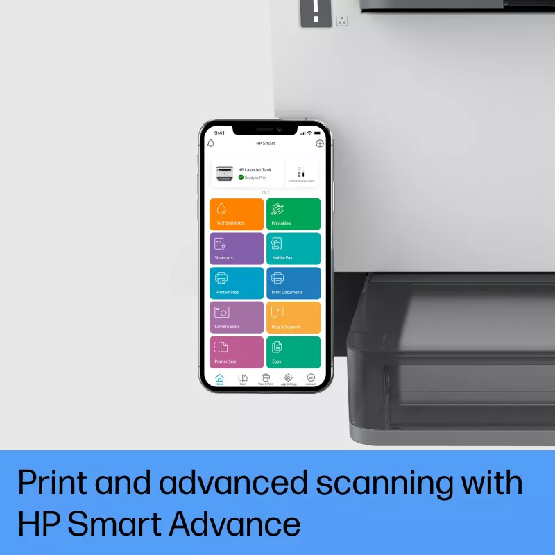 HP LaserJet Tank 2604dw juhtmevaba multifunktsionaalne mustvalge printer, koopiamasin, skanner; Dupleks