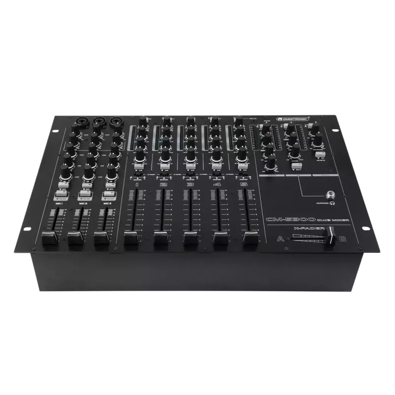 Omnitronic CM-5300 mikser 5 kanalit 20 - 20000 Hz Must
