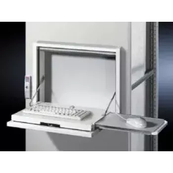 Seinale paigaldatav korpus Rittal SZ 2379.600 — 8U rack, valge, alumiinium/teras, 482,6×126×355 mm