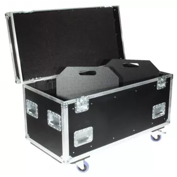 Transpordikohver Roadinger 30126410 Vineer Must Hõbedane 46,5 kg