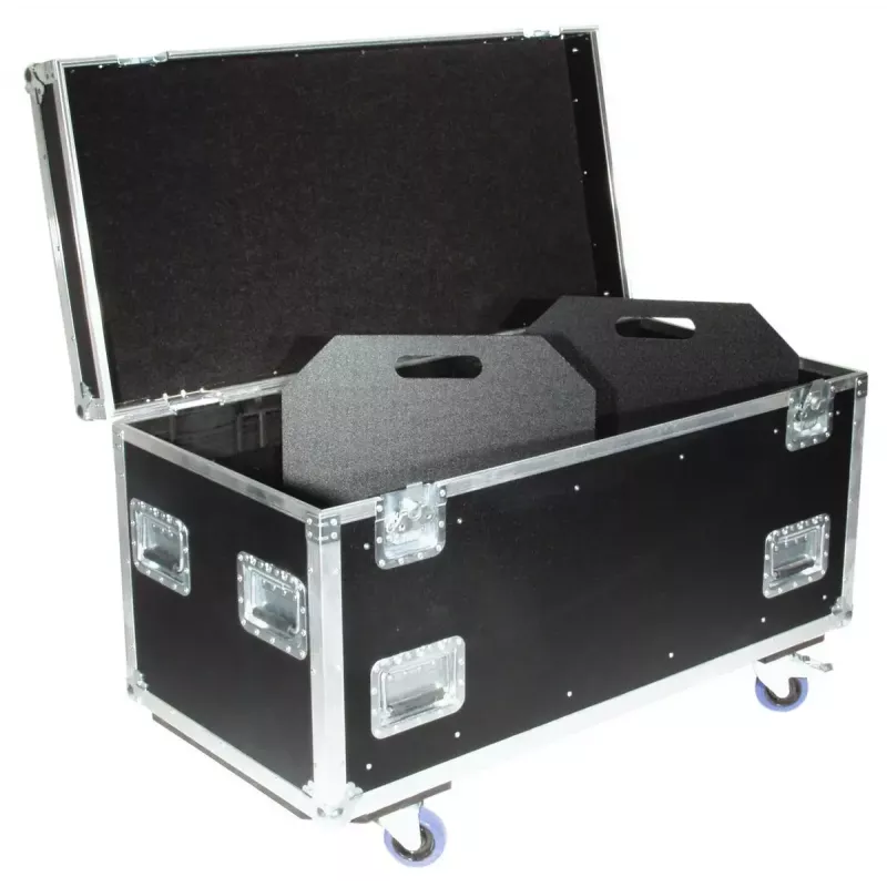 Transpordikohver Roadinger 30126410 Vineer Must Hõbedane 46,5 kg