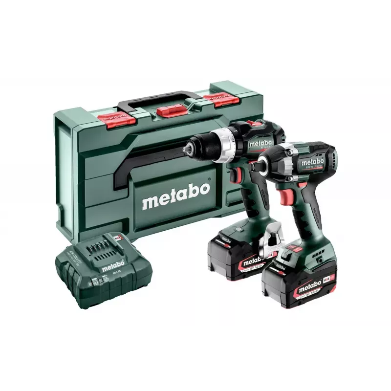 Kruvikeeraja Metabo SET 2.9.3 18V 2100 RPM must, roheline, punane