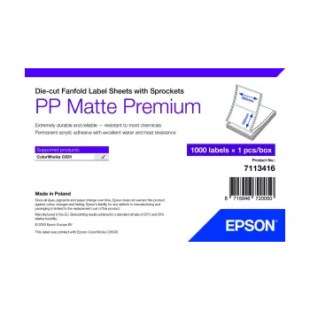 Isekleepuv printerisilt Epson 7113416 valge 20,3x15,2 cm 1000 tk