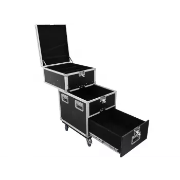 Transpordikohver Roadinger 30126430 vineer 38 kg must hõbedane