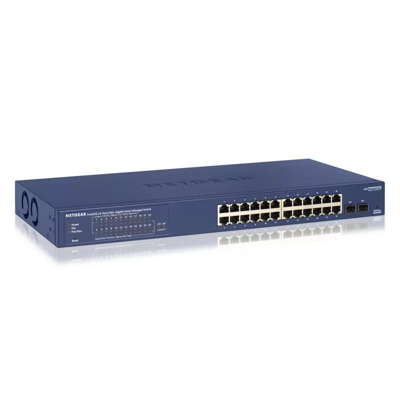 NETGEAR GS724TP hallatav L2/L3/L4 Gigabit Ethernet (10/100/1000) Power over Ethernet (PoE) 1U must, hall
