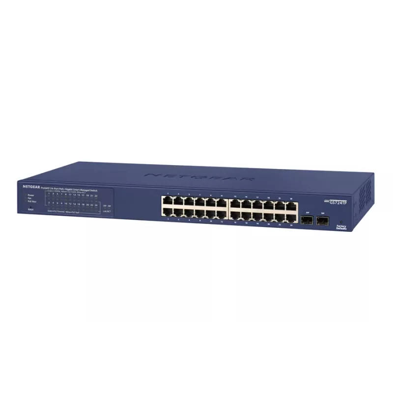 NETGEAR GS724TP hallatav L2/L3/L4 Gigabit Ethernet (10/100/1000) Power over Ethernet (PoE) 1U must, hall