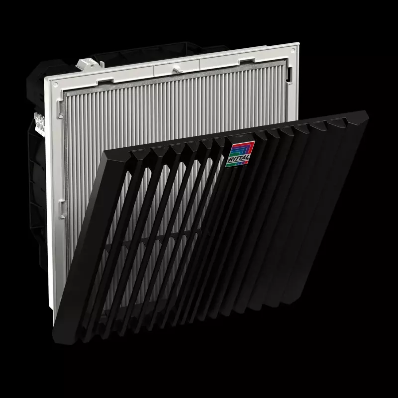 Rack-mounted fan unit Rittal 3244.900 — 1 fan, 867 m³/h, plastik housing, hall