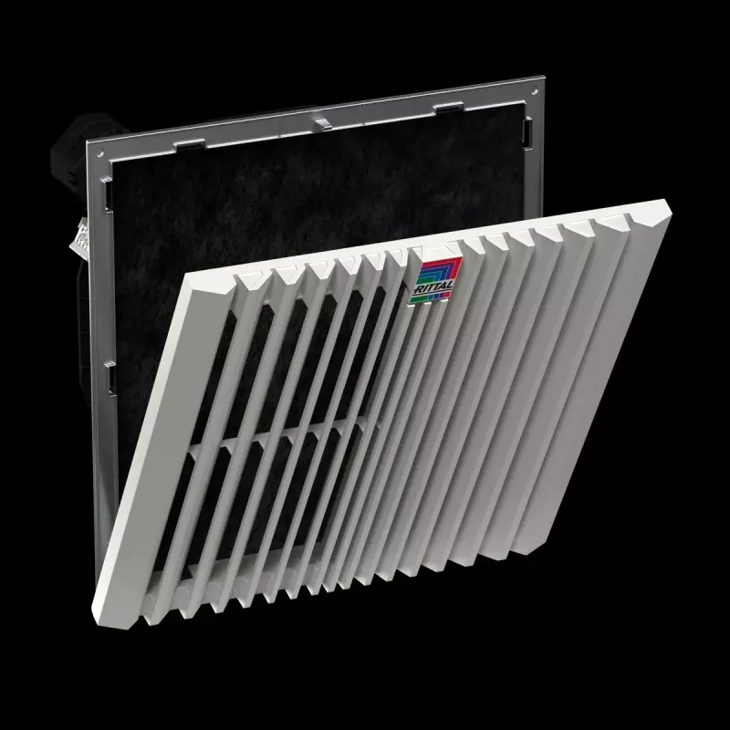 Rack accessory Rittal 3244.810 — built-in fan, 1 fan, airflow 770 m³/h, plastik housing, hall