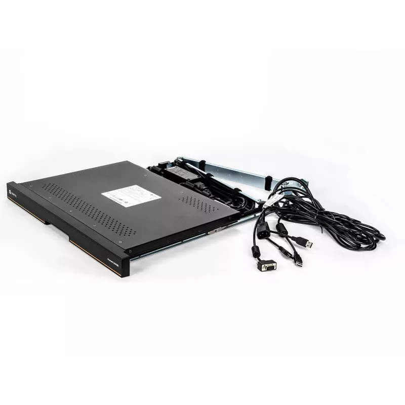 Vertiv Avocent LRA185KMM-205 riiulikonsool 48,3 cm (19 tolli) 1366 x 768 pikslit Plast, teras Must 1U
