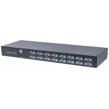 Intellinet Modulaarne 16-pordiline VGA KVM-lüliti, Kasutamiseks Tootenumbritega 507622, 507738, 507981, 507998, 508025, 508032, 508049 ja 508056