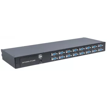 Intellinet Modulaarne 16-pordiline VGA KVM-lüliti, Kasutamiseks Tootenumbritega 507622, 507738, 507981, 507998, 508025, 508032, 508049 ja 508056