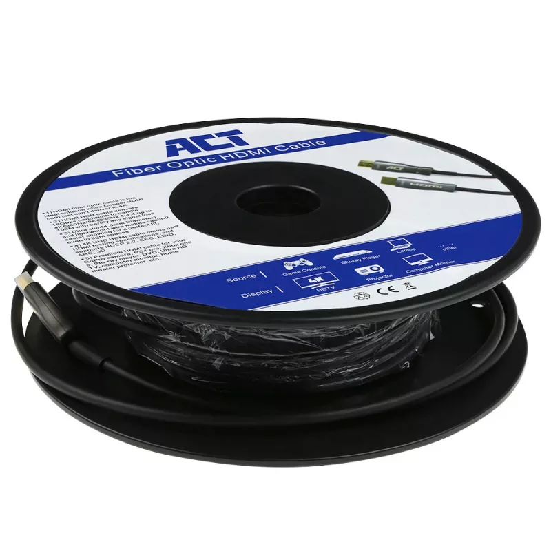 ACT 70 meetrit HDMI Premium 4K Active Optical kaabel v2.0 HDMI-A-pistik - HDMI-A-pistik