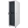 Intellinet 19-tolline võrgukapp - vabalt seisev, 26U, 600x600mm (laius x sügavus), hall, lamedas pakendis, maks 1500kg, mitmepunktiline ukselukk, üks lukk küljepaneeli kohta, kasutatav sügavus 123 kuni 373mm, IP20-reitinguga, rack, teras