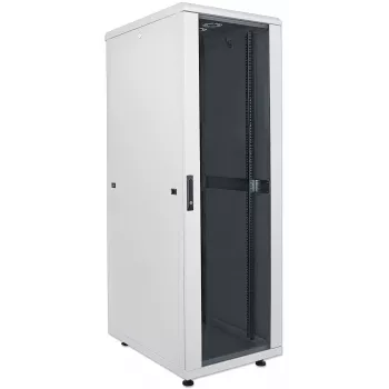 Intellinet 19-tolline võrgukapp - vabalt seisev, 26U, 600x600mm (laius x sügavus), hall, lamedas pakendis, maks 1500kg, mitmepunktiline ukselukk, üks lukk küljepaneeli kohta, kasutatav sügavus 123 kuni 373mm, IP20-reitinguga, rack, teras