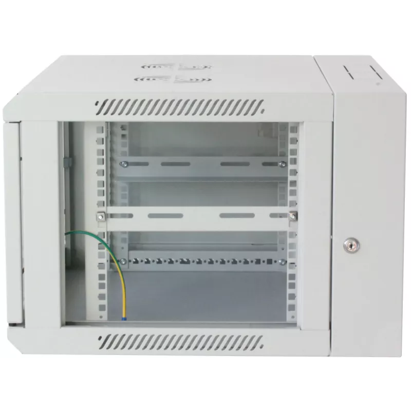 Intellinet 19-tolline võrgukapp - seinakinnitus (kaheosaline hingedega väljapööratav), 15U, 550 mm sügav, hall, kokkupandud, max 30 kg, pöördub välja, et pääseda kapi taha, kui see on seinale paigaldatud, rack, kasutatav sügavus 425 mm, seinale kinnitamise osad ei kuulu komplekti