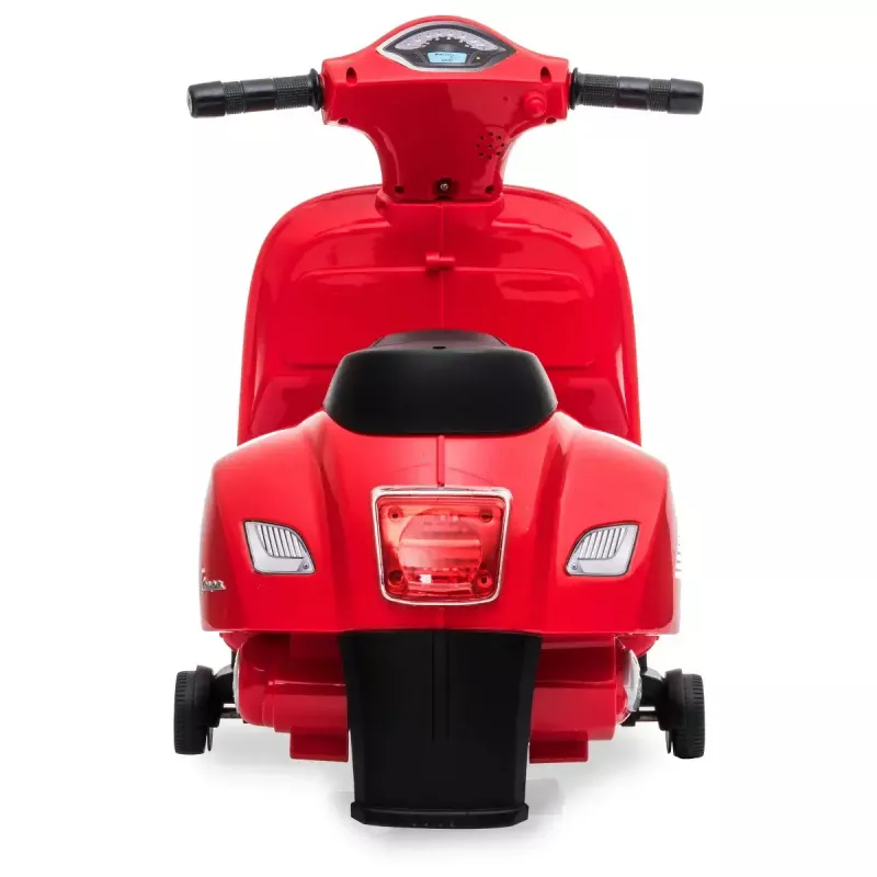 Elektriline sõiduk Jamara Vespa Mini roller — akutoitel, 4 ratast, alates 1,6 eluaastast, tuled, värvid: must/punane