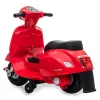 Elektriline sõiduk Jamara Vespa Mini roller — akutoitel, 4 ratast, alates 1,6 eluaastast, tuled, värvid: must/punane