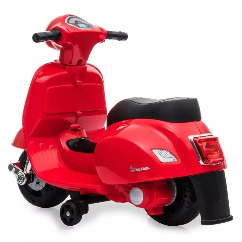 Elektriline sõiduk Jamara Vespa Mini roller — akutoitel, 4 ratast, alates 1,6 eluaastast, tuled, värvid: must/punane