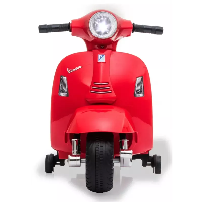 Elektriline sõiduk Jamara Vespa Mini roller — akutoitel, 4 ratast, alates 1,6 eluaastast, tuled, värvid: must/punane