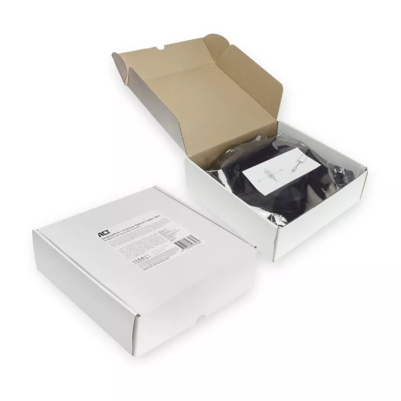 ACT DisplayPort 1.4 aktiivne optiline kaabel 8K 30 meetrit eemaldatava pistikuga