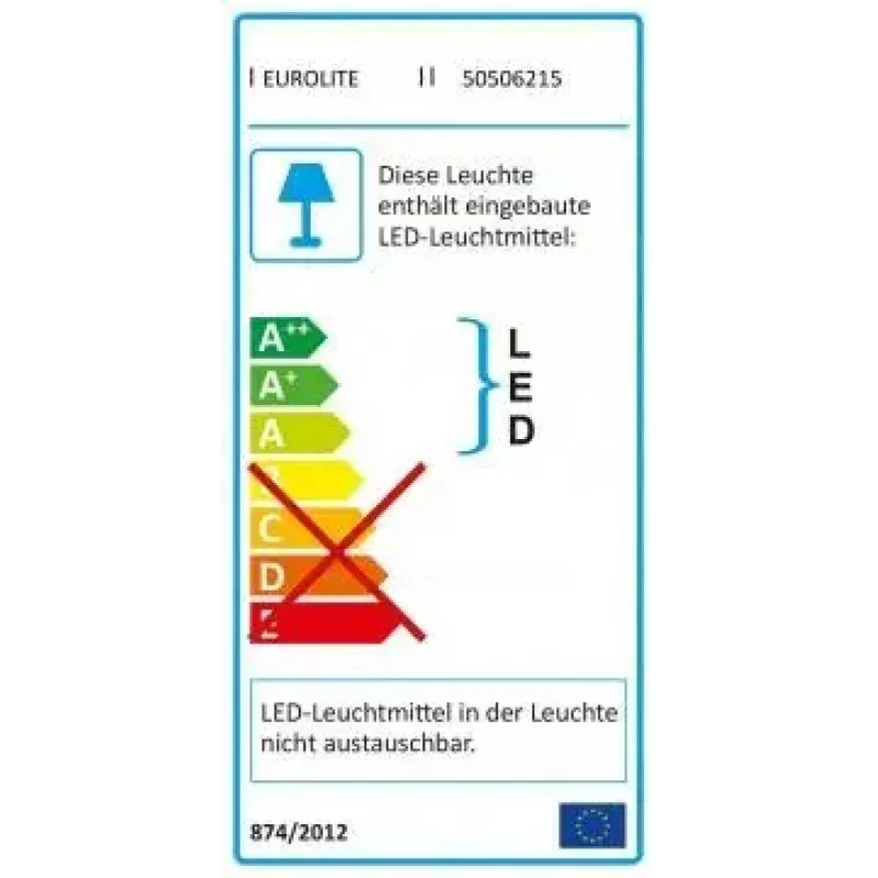 Universaalne ribavalgusti Eurolite 50506215 LED 44000 mm Mitmevärviline