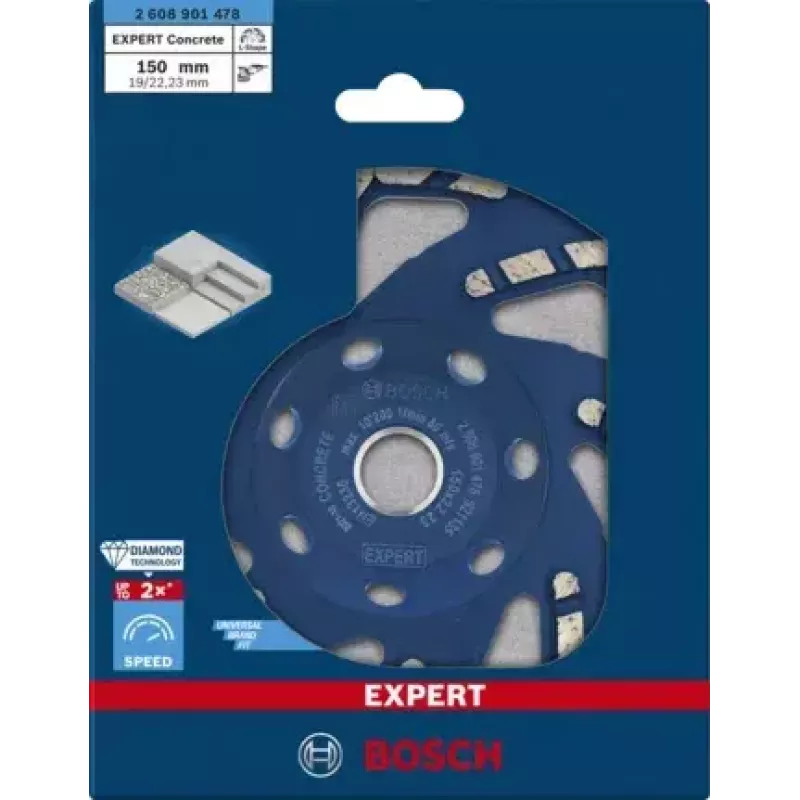 Lihvimisketas Bosch 2 608 901 478 Lameda keskkohaga betoonile