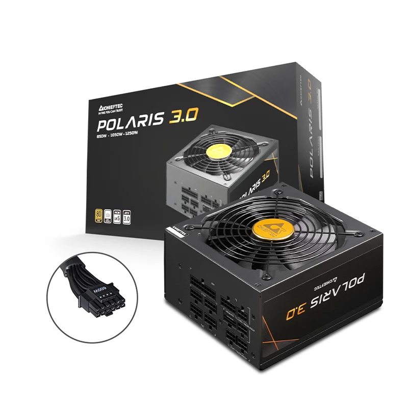 Chieftec Polaris 3.0 1050W toiteplokk 20+4 pin ATX ATX Must