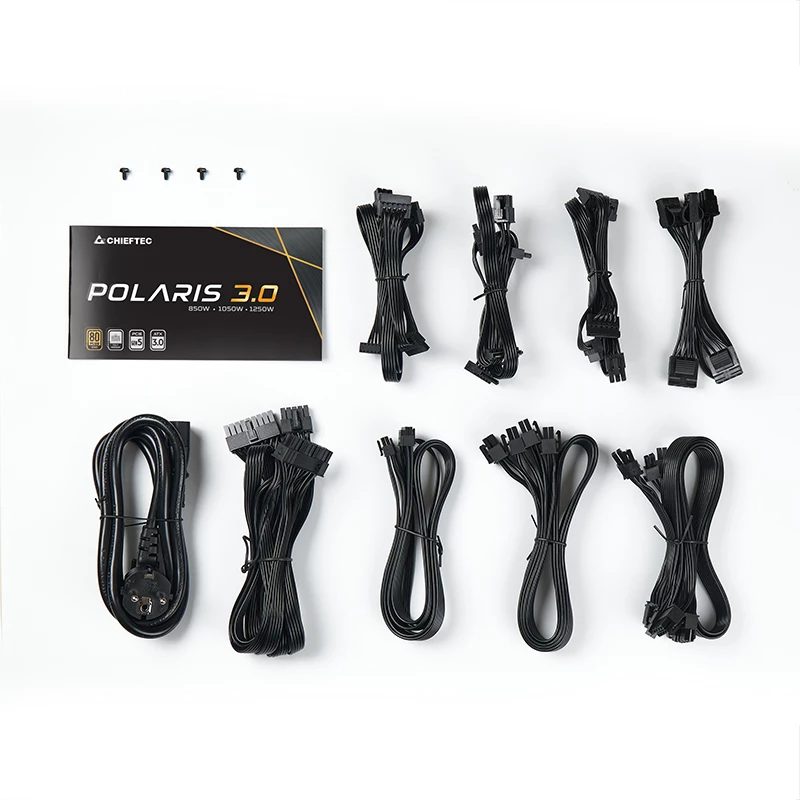 Chieftec Polaris 3.0 1050W toiteplokk 20+4 pin ATX ATX Must