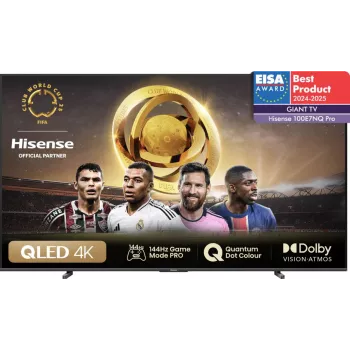 Hisense 100E77NQ PRO 2,54 m (100 tolli) 4K Ultra HD nutiteler Wi-Fi-ga must 500 cd/m²