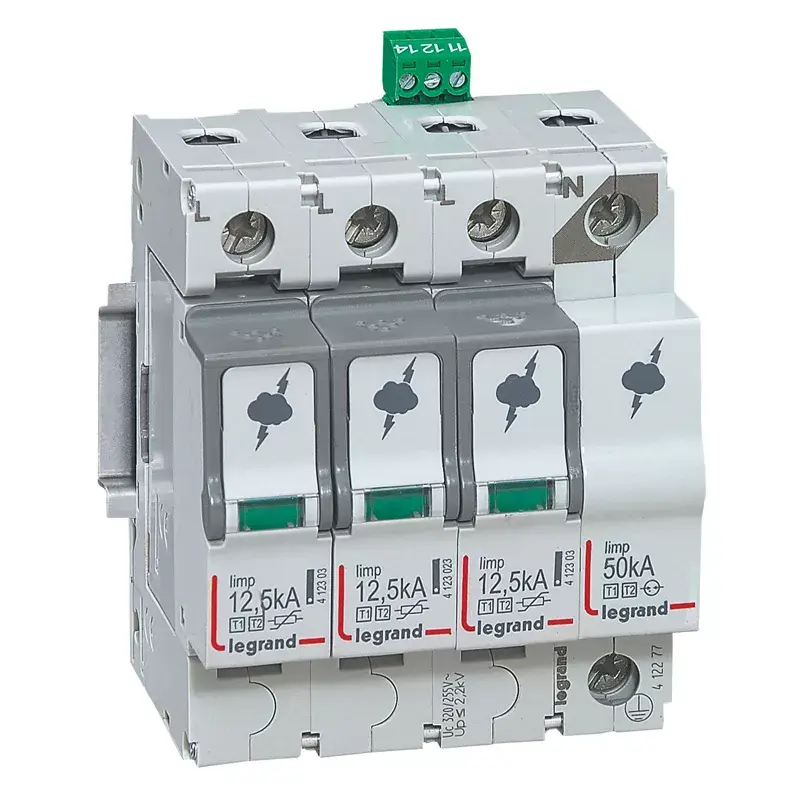 Legrand 412277 SPD liigpingekaitse T1+T2 3P+N 12.5kA