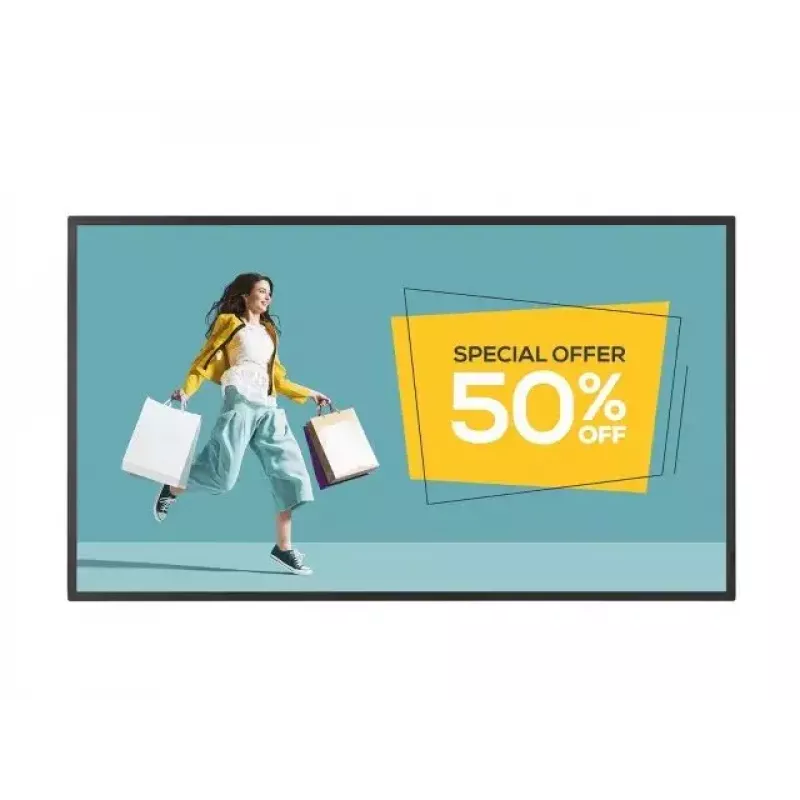 Sharp PN-HY431 digitaalse teadetetahvli lameekraan 109,2 cm (43 tolli) TFT 500 cd/m² 4K Ultra HD Must 24/7