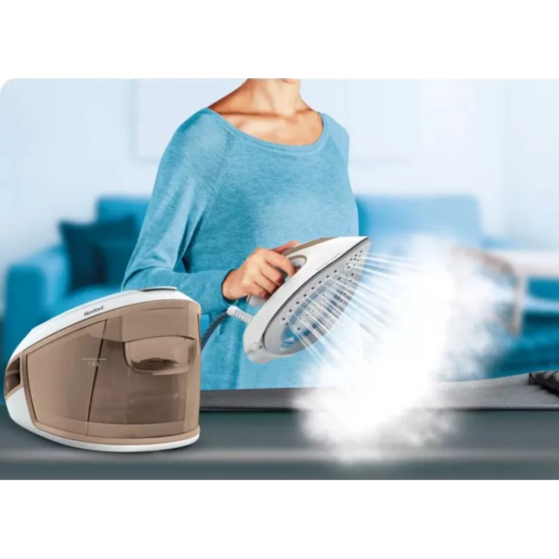 Tefal Express Airglide SV8027 1.8 L Durilium Airglide tallaplaat Pruun, Valge